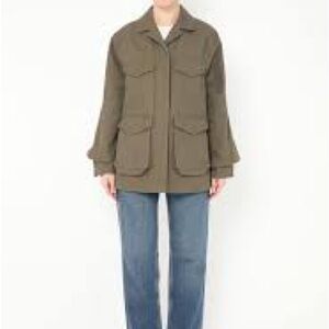 Toteme Avignon Olive Khaki Utility Jacket 38 oversized fits small to large